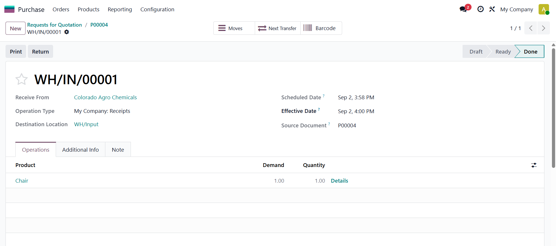 Purchases Module