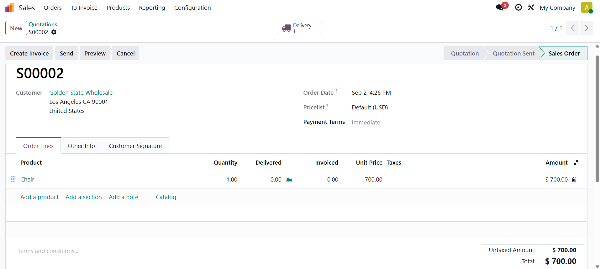 Sales Module