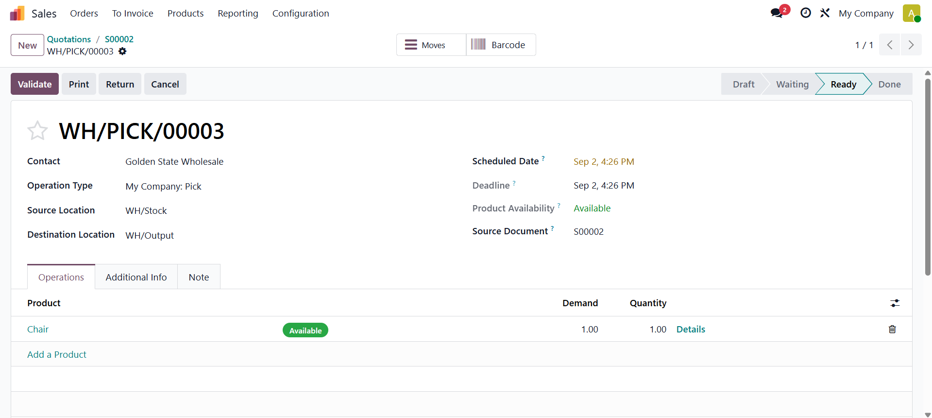 Sales Module