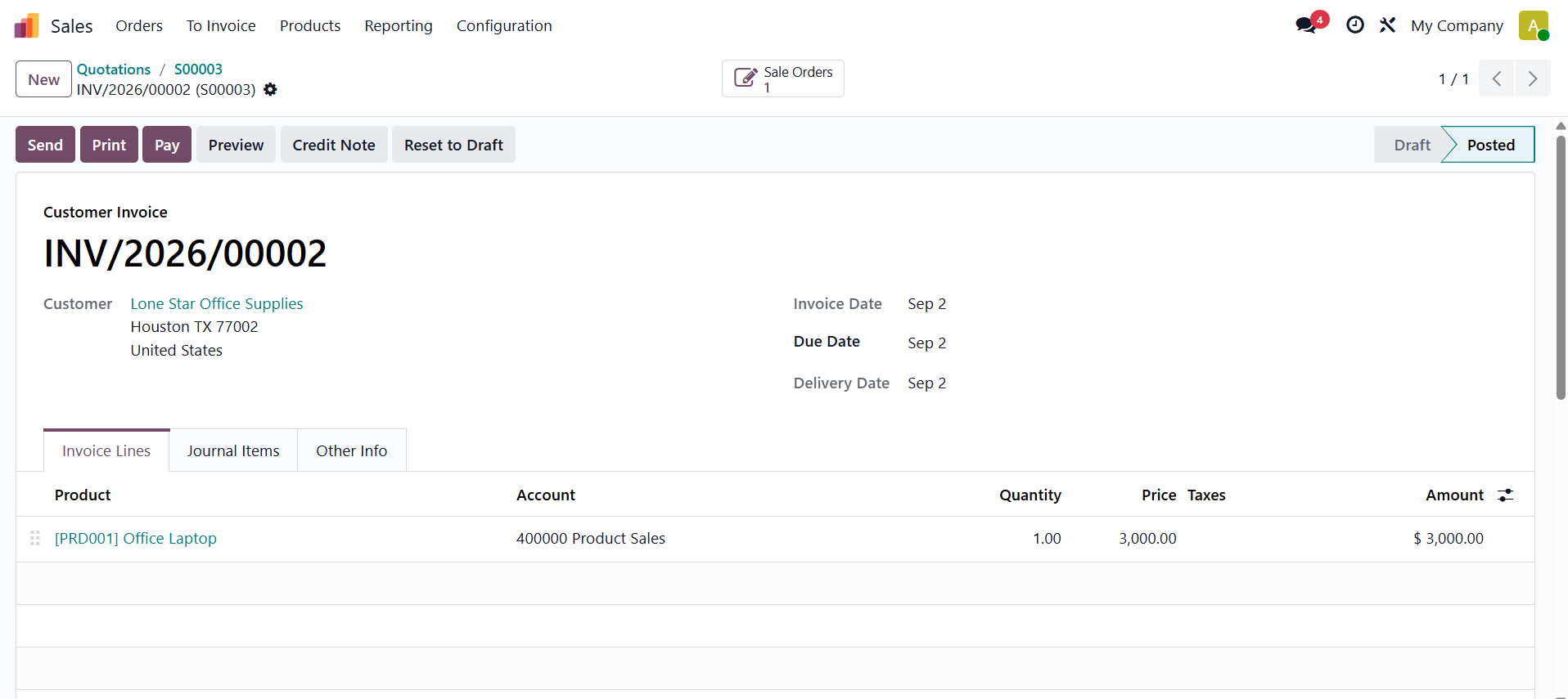 Sales Module