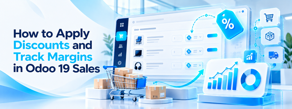 How to Apply Discounts and Track Margins in Odoo 19 Sales